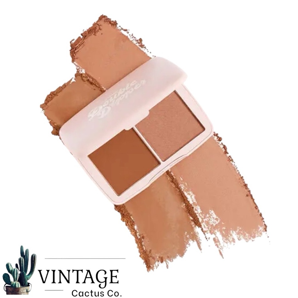 NIB! Half Caked Double Dipper Color Duo Bronzer (matte + Shimmer)
